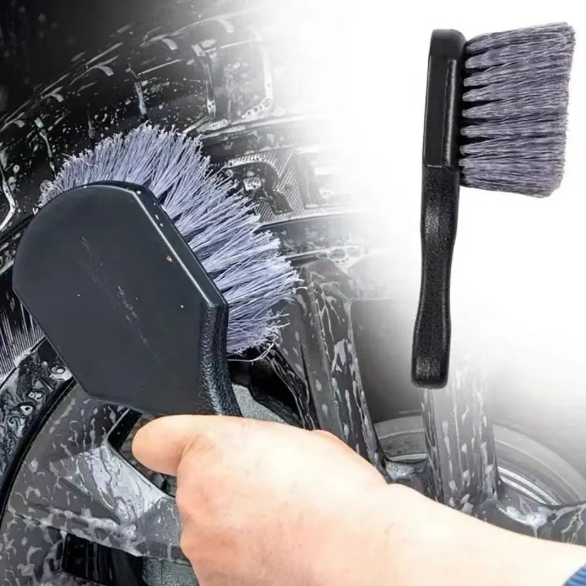 Detailing Brush Set - Reinigingsborstel voor autowielen Detailborstel Korte steel