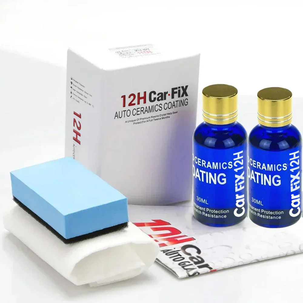 Car Wax Ceramic Coating - 2 stuks 12H Autocoating Polijstwas Anti-Kras